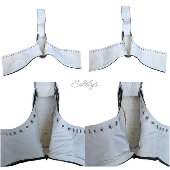 Converse 2010 XXHI Black Leather Lace Up Zip Back Sneaker Boot Womens 6 RARE - Picture 6 of 13